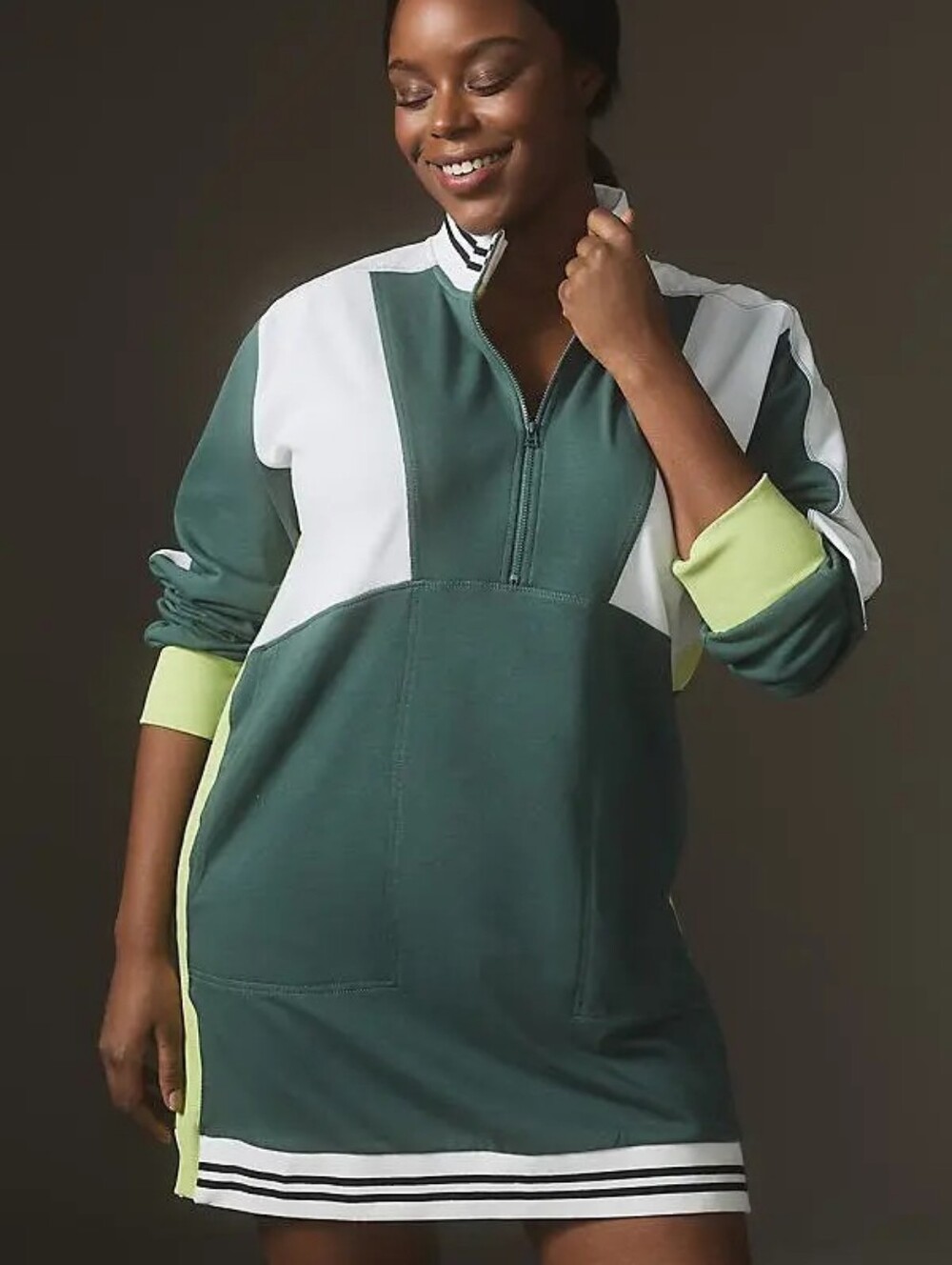 Daily Practice Anthropologie XL Go The Distance Dress Preppy Sporty Athleisure